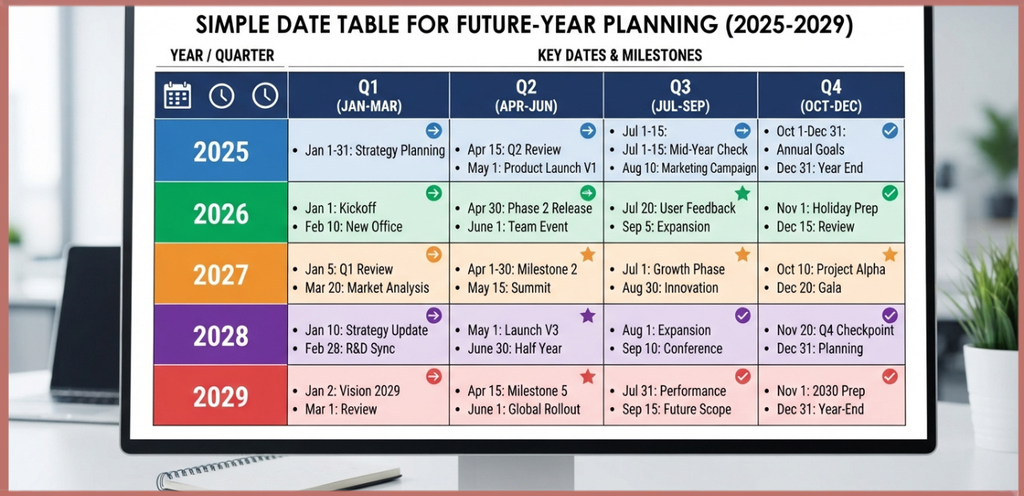 Simple Date Table