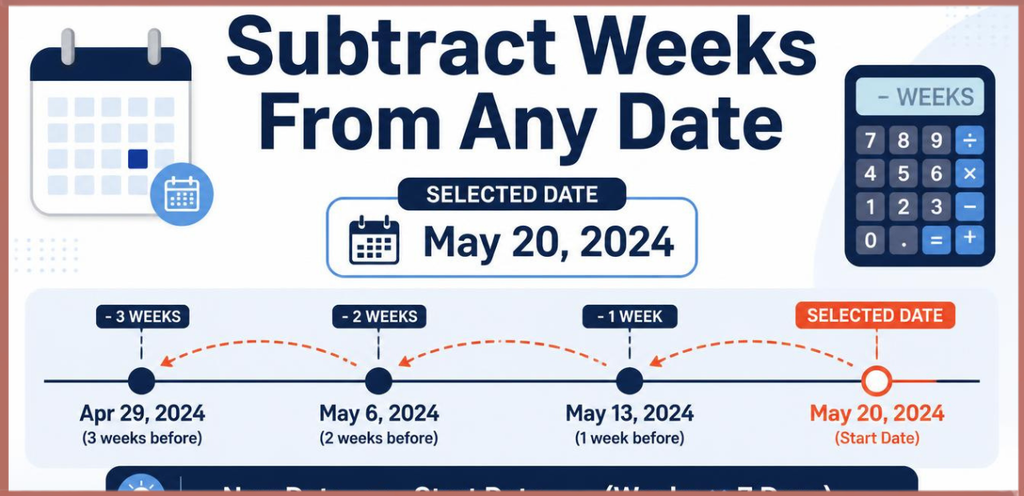 Subtract Weeks From Any Date