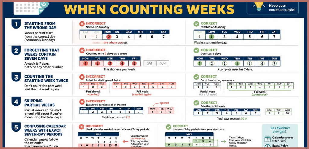 When Counting Weeks